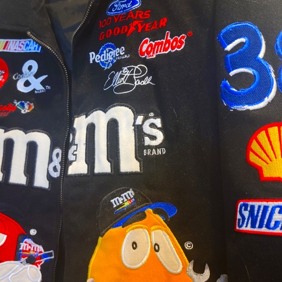 Vintage woman jean racing jacket size Medium - Picture 6 of 7